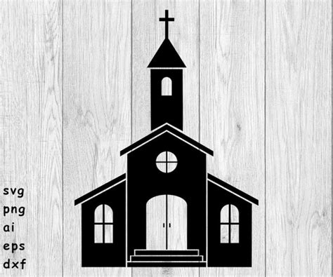 Church Svg Png Ai Eps Dxf Files For Cut Projects Funny Bone