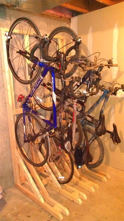 Vertical Bike Rack From 2x4s 7 Steps With Pictures Instructables