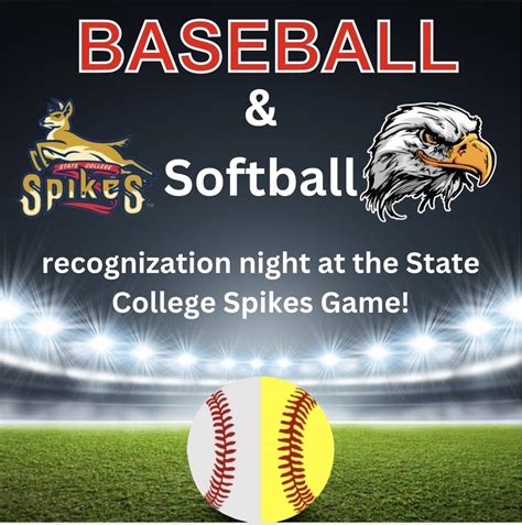 Baseball And Softball Recognition Night At State College Spikes