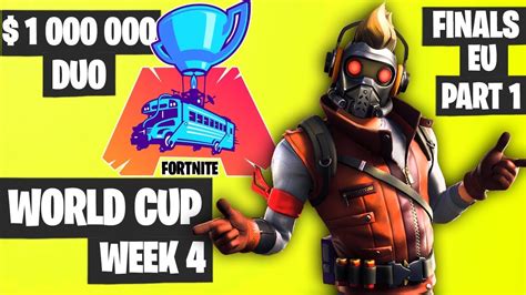 One giant map, a battle bus, last one standing wins. Fortnite World Cup WEEK 4 Highlights Final EU DUO Part 1 ...