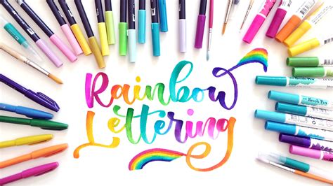 Rainbow Lettering Fun Easy Ways To Add Color To Your Calligraphy