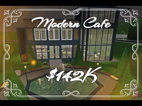 Bloxburg new cute cafe decal id s youtube. Modern Cafespeedbuildwelcome To Bloxburgroblox Youtube