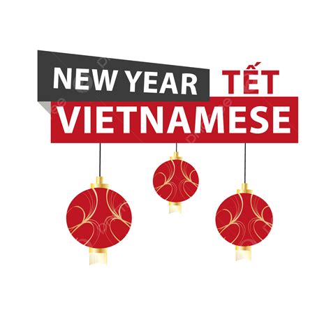 Vietnamese New Year Vector Design Images Vietnamese New Year With Red