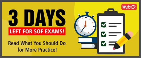 3 Days Left For Sof Exams Read What You Should Do For More Practice