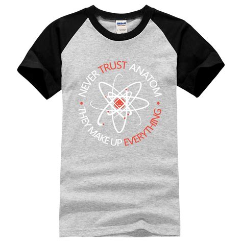 Never Trust An Atom They Make Up Everything Funny Science T Shirt Men