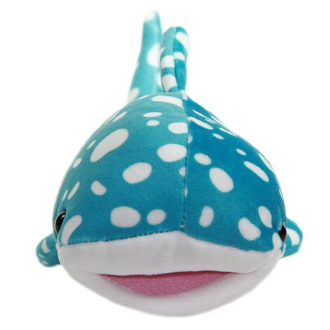 Whale Shark Plush Toy Super Soft Stuffed Animal Blue White 8 Inches