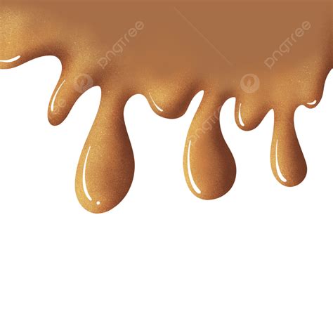 Flowing Melted Chocolate Drops Melted Chocolate Flowing Png