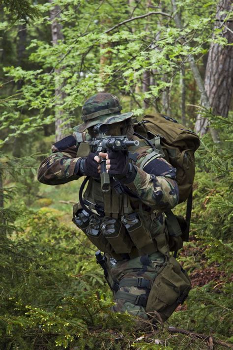 Stock Photo Fully Armed Soldier Free Download