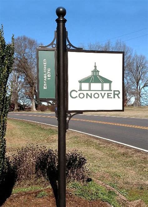 City Of Conover Entrance Sign Wayfinding Signage Wayfinding Signage