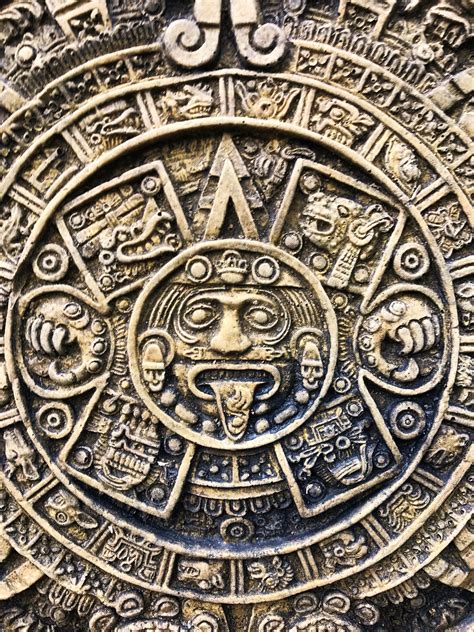 Aztec Mayan Calendar Stone Wall Plaque Sun Stone Home Or Etsy Free