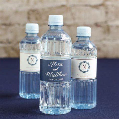 Custom Label Bottled Water Wedding Designs Custom Water Bottle