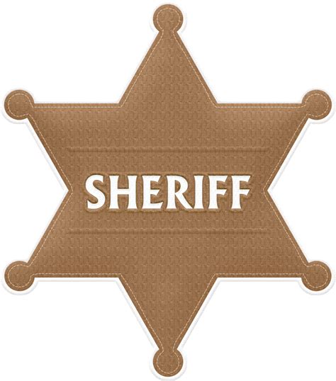 Cowboy Hat With Sheriff Badge Transparent Png Clip Ar