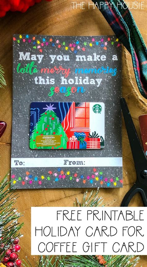  you can view your transaction history and the stars earned by logging into your starbucks card account through our website here (up to past 6 months) or through. Free Printable Coffee Gift Card Holder | The Happy Housie