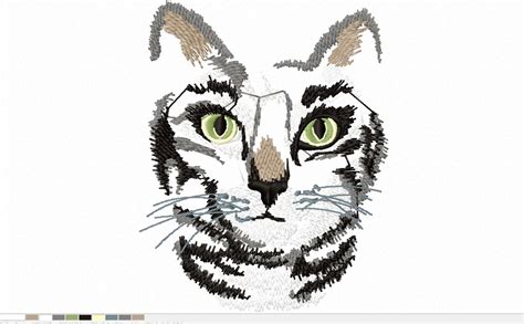 Cat Machine Embroidery Designs Tested 4 Sizes Etsy