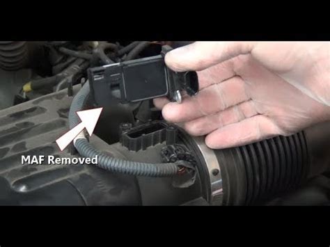 Being careful to not touch the internal components, simply spray maf cleaner on the sensor and let dry. How To Remove & Cleaning MASS AIR FLOW SENSOR | simple ...