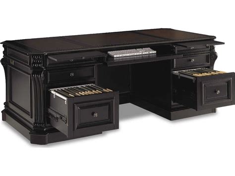 Luxe Designs 36 Black Hardwood Executive Desk Lxd4711035937