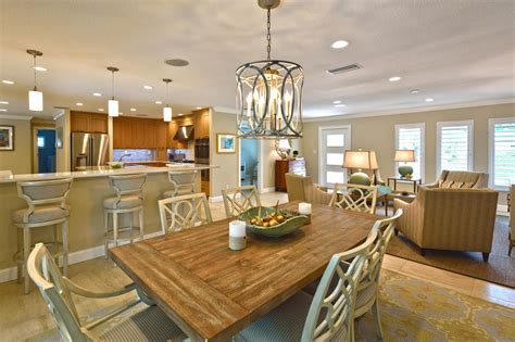 If you prefer some separation between your living space, dining room, and kitchen, these house plans are for you. Transitional Kitchen and Dining Room With Open Floor Plan ...