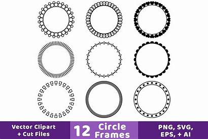 Circle Clipart Frames Creative Objects Graphic Custom