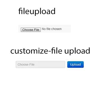 This html code show up only upload file button. css - How to customize the input type file button and text ...