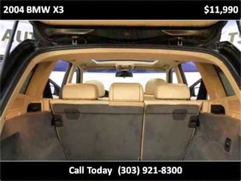 Build and price a luxury sedan, suv, convertible, and more with bmw's car customizer. 2004 BMW X3 Used Cars Parker/Metro Denver CO - YouTube