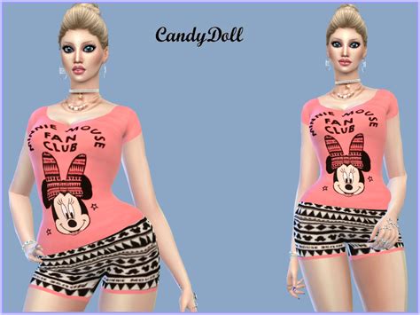 Candydolluks Candydoll Cute Minnie Mouse Lounge Set Images And Photos