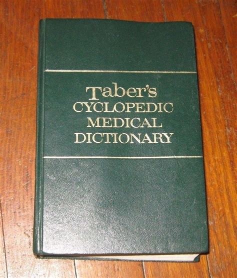 Tabers Cyclopedic Medical Dictionary Edition 13