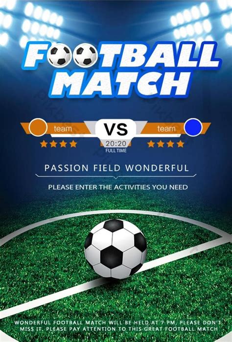 Football Match Poster | PSD Free Download - Pikbest | Football match ...