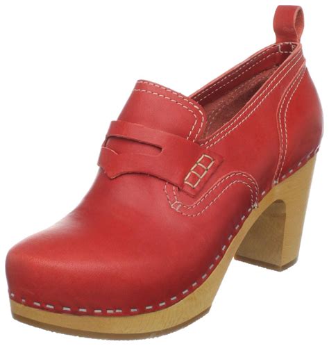 Swedish Hasbeens Swedish Hasbeens Womens 444 Clog In Red Lyst