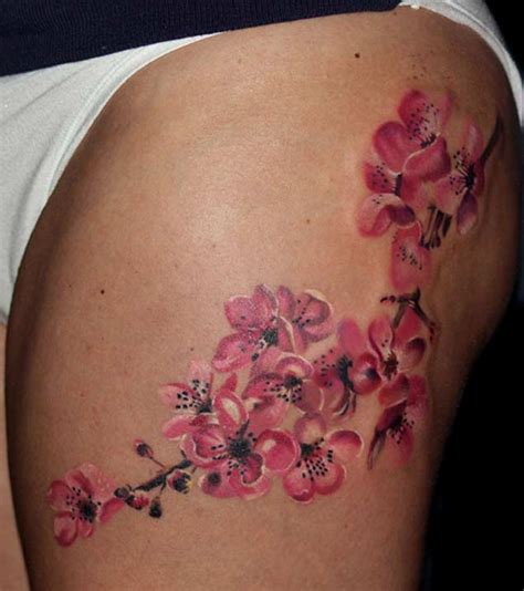 Over 50 tattoo inspirations that show various techniques, locations and colors. The 50 Best Cherry Blossom Tattoos Ever Inked - TattooBlend