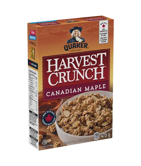 Quaker Harvest Crunch Canadian Maple Granola Cereal