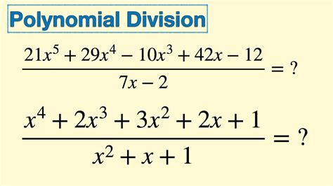 Polynomial Division Three Methods Asyear 12 Mathematics Youtube