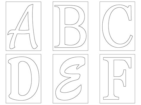 Letter Template Alphabet Templates Stencils Printables Templates