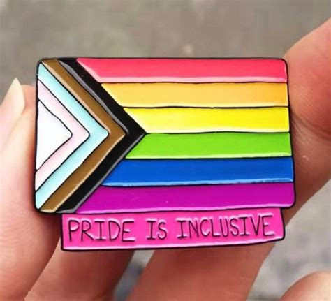 Progress Pride Pin Progress Pride Inclusive Flag Philly Etsy