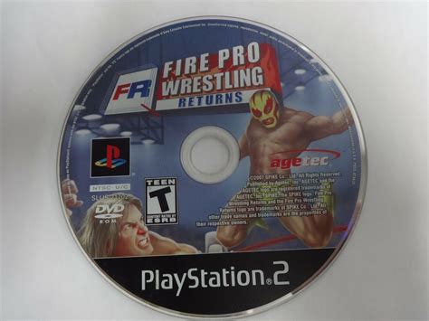 Fire Pro Wrestling Returns Sony Playstation 2 Ps2 Game Disc Only Free