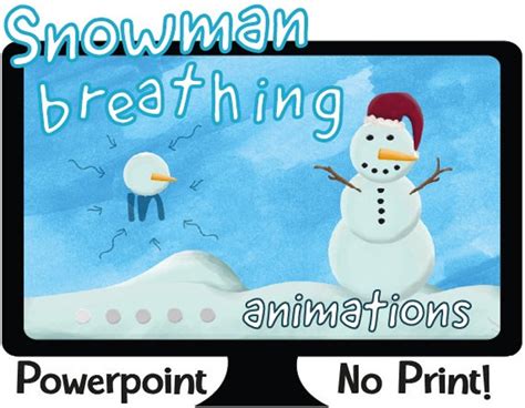 Digital Animated Mindfulness For Kids Winter Snowman Breathing