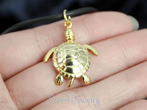 Moveable Turtle Pendant Necklace Moving Head Legs And Tail Sterling