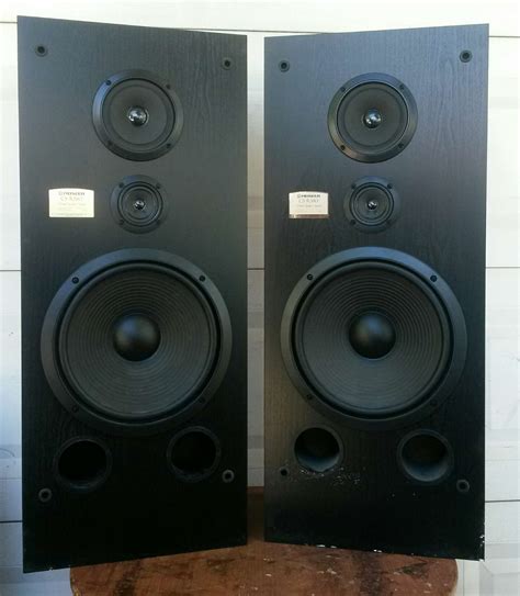 Pair Of Pioneer Tall Speakers Cs R580 3 Way Speaker System For Sale In
