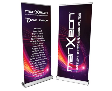 Roll Up Stand Banner Pull Up Display Printing Services