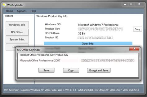 Win Keyfinder 20 B1 Windows7 8 81 And Ms Office Product Key Finder