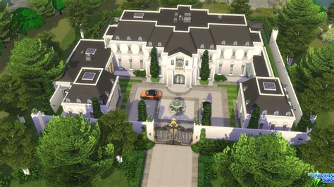 Drakes Mansion By Aleks From Luniversims Sims 4 Downloads