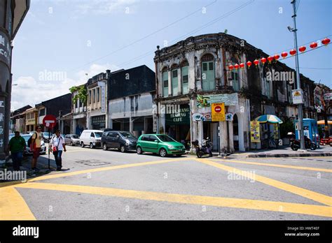 Penang Malaysia Architecture Narrow Streets Dirty Moldy Humidity Wall