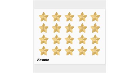 Gold Star Star Sticker Zazzle