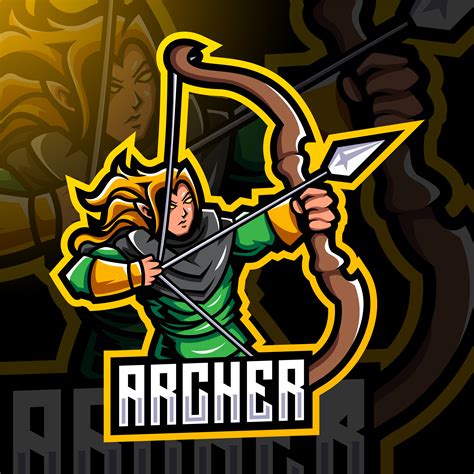 Archer Esport Mascot Logo Design By Visink Thehungryjpeg