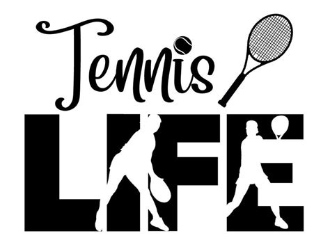 Free Tennis Life SVG File - The Crafty Crafter Club