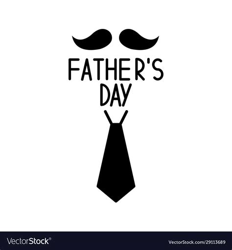 Fathers Day Glyph Icon Royalty Free Vector Image