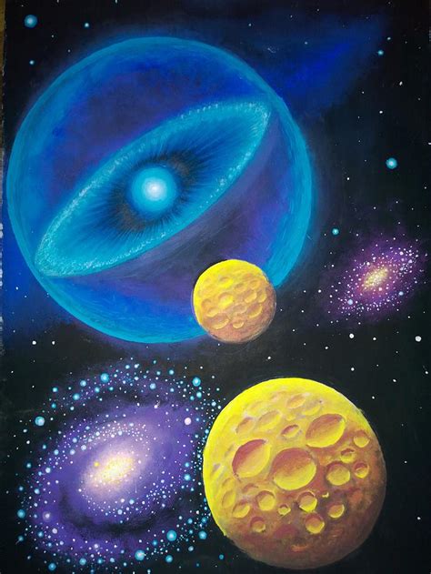 Solar System And Planets Painting By Chirila Corina Fine Art America
