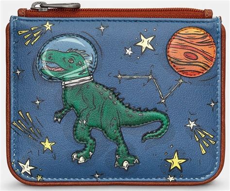 Yoshi T Rex Leather Zip Top Purse Y1723 Purses