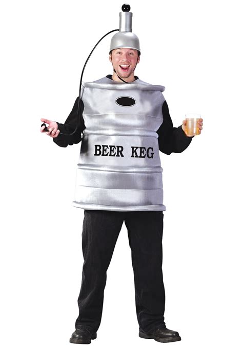 Adult Keg Of Beer Costume Mens Funny Halloween Costumes
