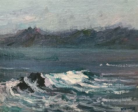 Original Seascape Painting Plein Air Painting Seashore Etsy