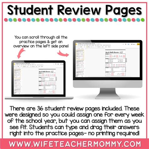 36 Weeks Of Daily Math Review 5th Grade Must Have